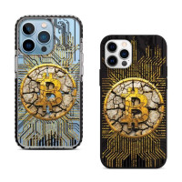 Чехол для iPhone 17 Pro Max Биткоин Трещины