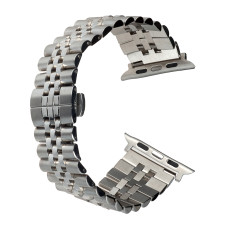 Ремешок Rolex Steel 5 Beads Apple Watch Silver
