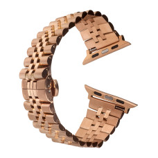 Ремешок Rolex Steel 5 Beads Apple Watch Gold