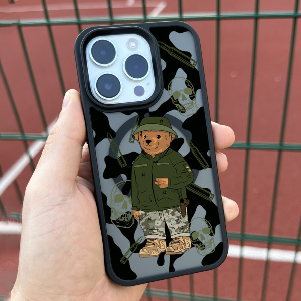 Чехол для iPhone 15 Мишка ВСУ
