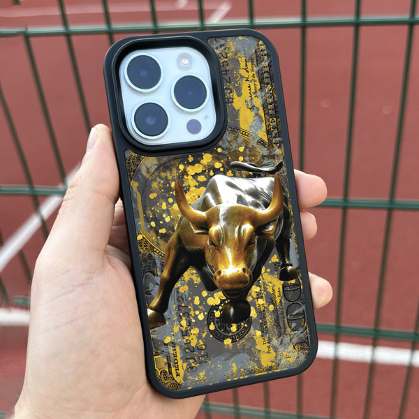 Чехол для iPhone 16 Wall Bull