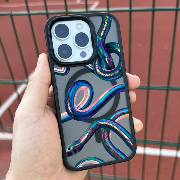 Чехол для iPhone 15 Snake Gradient