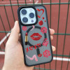 Чехол для iPhone 15 Помада Мазки