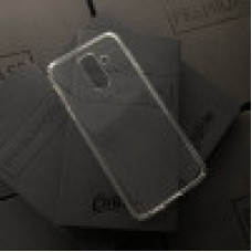 Чехол для Samsung A6 Plus 2018 прозрачный матовый силикон 