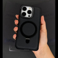 Чохол для iPhone 15 Pro TPU Carbon (with MagSafe)