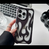 Чехол для iPhone 16 Plus Flame Case Black