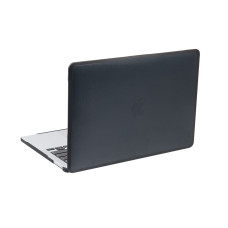 Чехол для MacBook Air 13.6 (2022) M2 A2681 A3113 черный матовый пластик с силиконовым бортиком