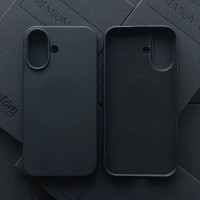 Чехол для iPhone 16 матовый силикон с MagSafe 