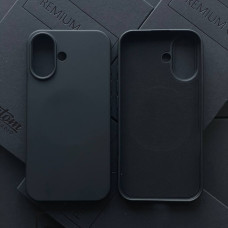 Чехол для iPhone 16 Plus матовый силикон с MagSafe 