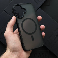 Чехол для iPhone 16  Plus Black Matte with MagSafe