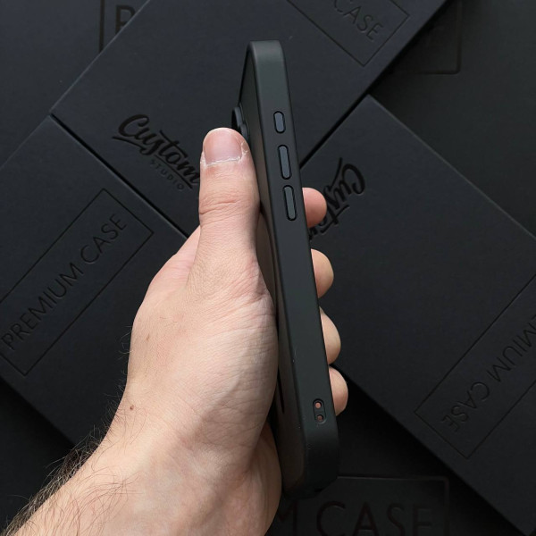 Чехол для iPhone 16  Plus Black Matte with MagSafe
