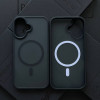 Чехол для iPhone 16  Plus Black Matte with MagSafe