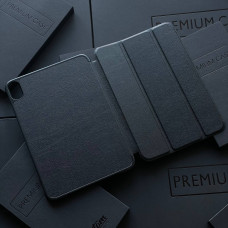 Чехол для iPad Mini 6 (2021) A2567 A2568 A2569 черный кожаный 