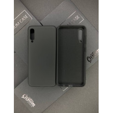Чохол для Samsung A50 матовий силікон з Мікрофіброю