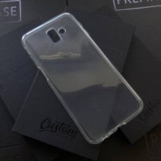 Чехол для Samsung J6 Plus 2018 прозрачный силикон 