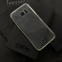 Чехол для Samsung S7 Edge прозрачный силикон 