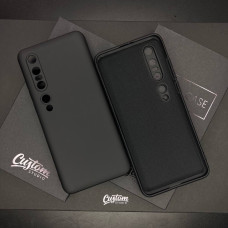 Чехол для Xiaomi Mi 10 матовый силикон с Микрофиброй