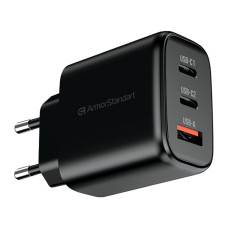 Сетевое зарядное устройство ArmorStandart Resolute Power ARP-621 65W GaN Black