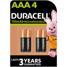 Аккумулятор DURACELL HR03 (AAA) 750mAh уп. 4 шт