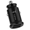 Авто зарядка T-PHOX Charger Set 2.4A Dual+MicroUSB cable 1.2m (Чорний)