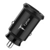 Авто зарядка T-PHOX Charger Set 2.4A Dual+MicroUSB cable 1.2m (Чорний)