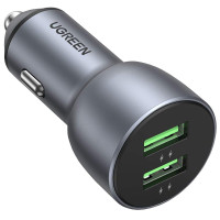 Авто зарядка UGREEN CD213 36W 2xUSB QC 3.0 3A Car Charger (Темно-синій)