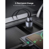 Авто зарядка UGREEN CD213 36W 2xUSB QC 3.0 3A Car Charger (Темно-синій)