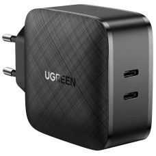 Сетевая зарядка UGREEN CD216 66W 2xType-C PD Charger (Черный)