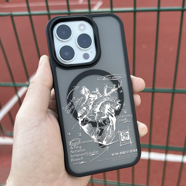Чехол для iPhone 16 Plus Heart Anatomy