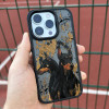 Чехол для iPhone 15 Доберман Мрамор