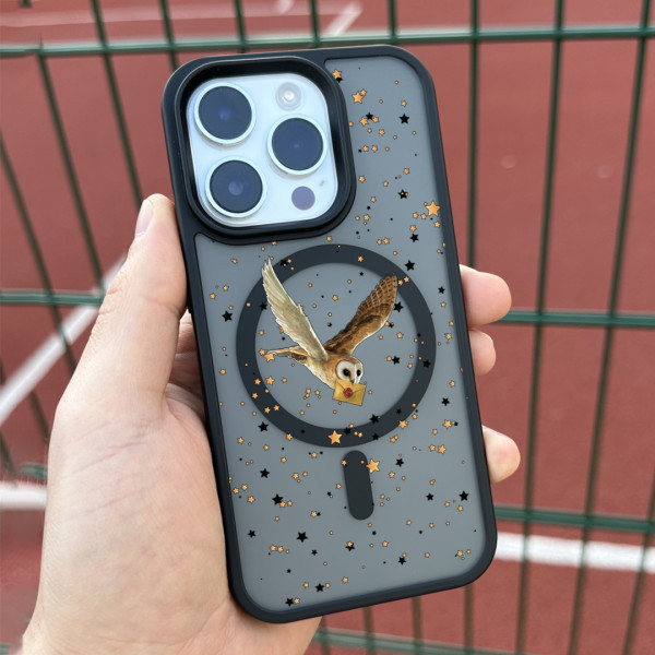 Чехол для iPhone 15 Сова и Хогвордс