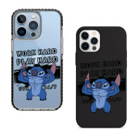 Чехол для iPhone 15 Plus Стич Ворк Хард