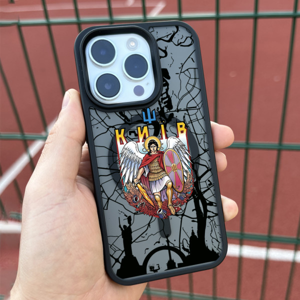 Чехол для iPhone 15 Киев Герб Карта