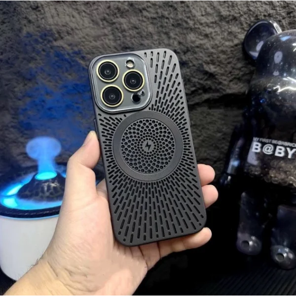 Чехол для iPhone 16 Plus Burmester Gray with Magsafe