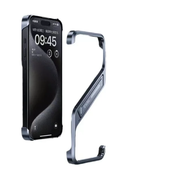 Чехол для iPhone 14 Pro Max Grey Metal Case