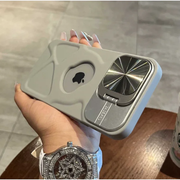 Чохол для iPhone 11 Grey Silicone із захистом камери та підставкою