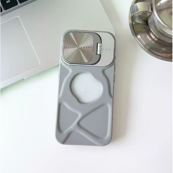 Чохол для iPhone 11 Grey Silicone із захистом камери та підставкою