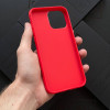 Чехол для iPhone 12 Pro Max красный силикон