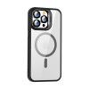 Чехол для iPhone 15 прозрачный с MagSafe и подставкой на камере Чорный