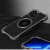 Усиленный карбоно-металлический чехол с MagSafe для iPhone