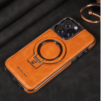 Чехол для iPhone 12 Leather Maximum with Magsafe