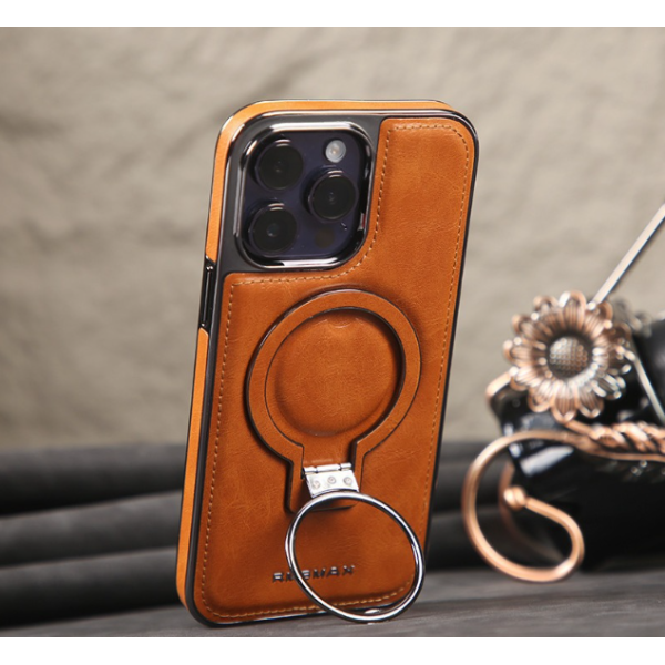 Чехол для iPhone Max Leather with Magsafe