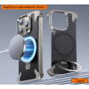 Чехол для iPhone 14 Pro Max Карбоно-металлический чехол с MagSafe