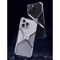 Чехол для iPhone 13 Pro Max Металлический экзоскелет
