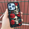 Чохол для iPhone 15 Черепи та троянди