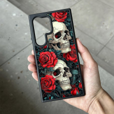 Чехол для Samsung Galaxy S23 Plus Черепа и розы