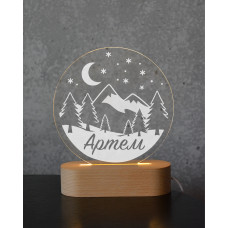 Лампа-ночник в детскую комнату (с полной персонализацией)