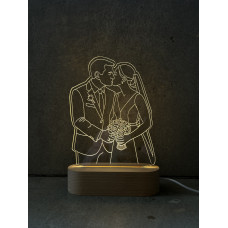 Постер из акрила, с подсветкой и вашим фото