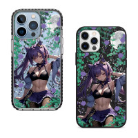 Чехол для iPhone 15 Фиолетовая девочка