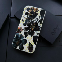 Чехол для iPhone 14 Pro Black Flowers